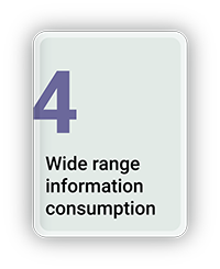 Wide Range Information Consumption