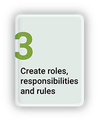Create Roles, Responsibilities and Rules